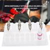 Pro 20pcs Trays Clear Disposable DGT Plastic Tattoo Cartridge Needle Holder Stand