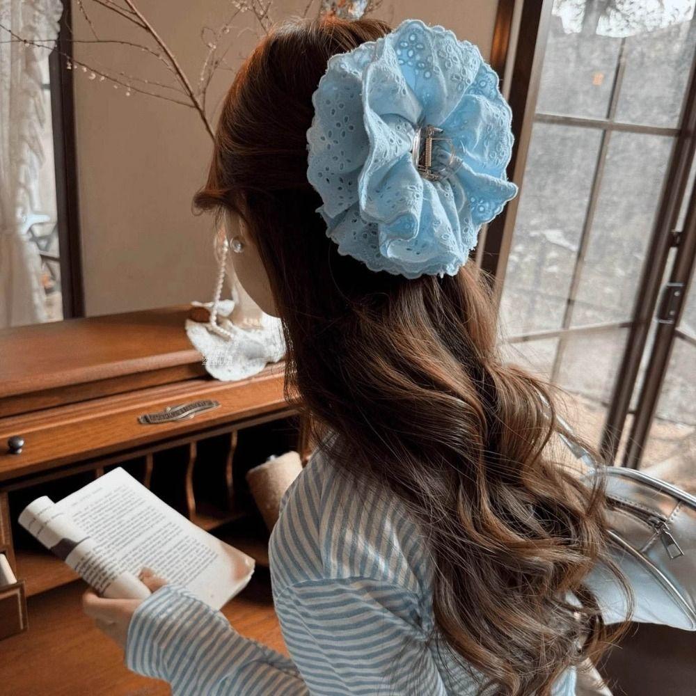 Plastic lace headband Clip Lace Shark Clamp Chic Hair Grasp  Girls