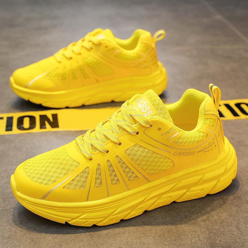 

Sneakers summer new mesh breathable soft sole ultra-light shock absorption thick sole running casual sneakers 45