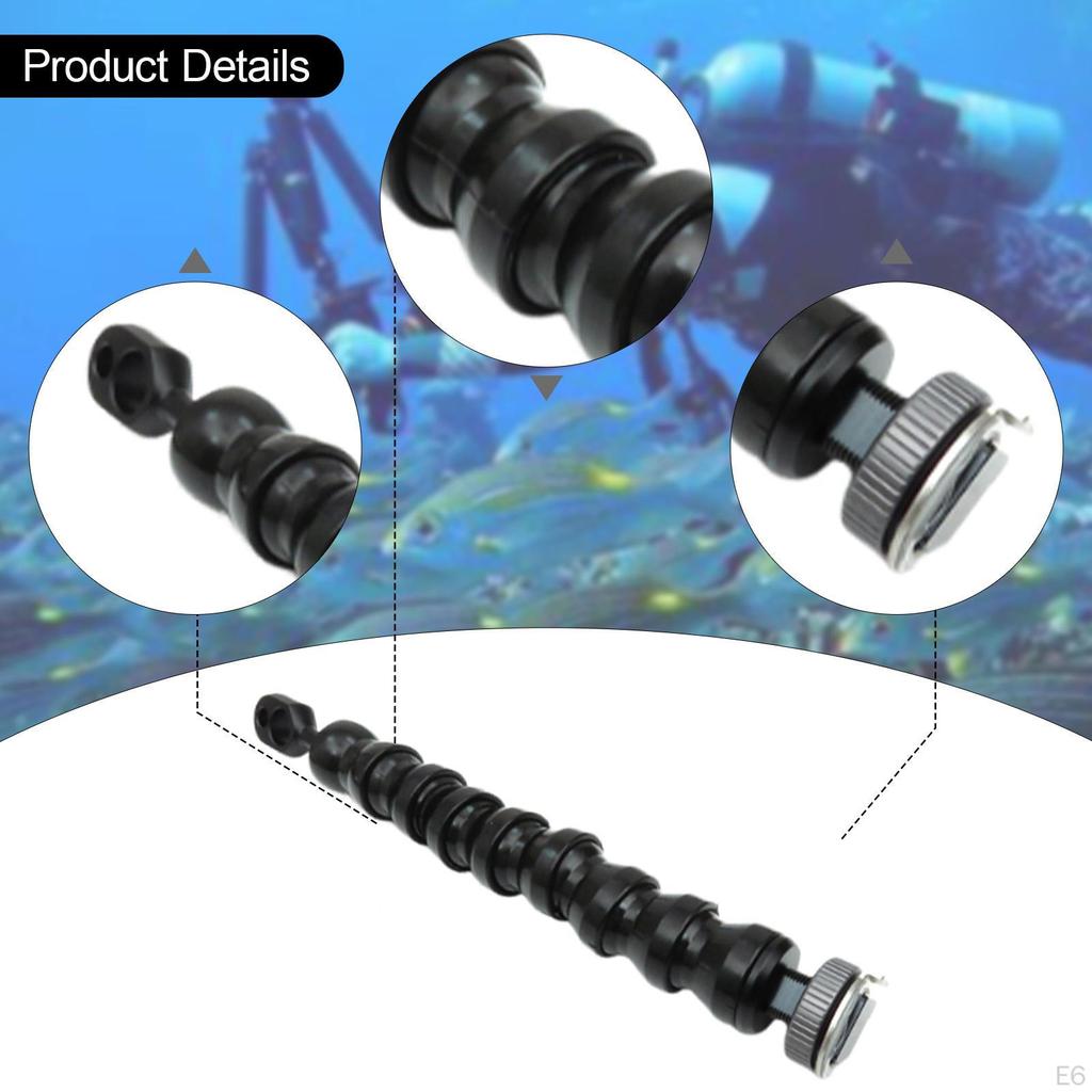 Underwater Camera Light Arm Diving Photography for Action Cage Dive Rig Ys Head Adapter