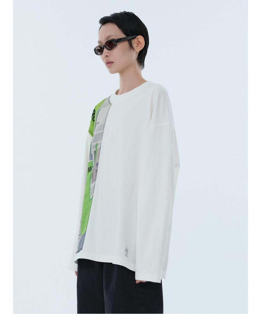 RECODE Printing Detail Longsleeve T-Shirt Rktaa24614Whx