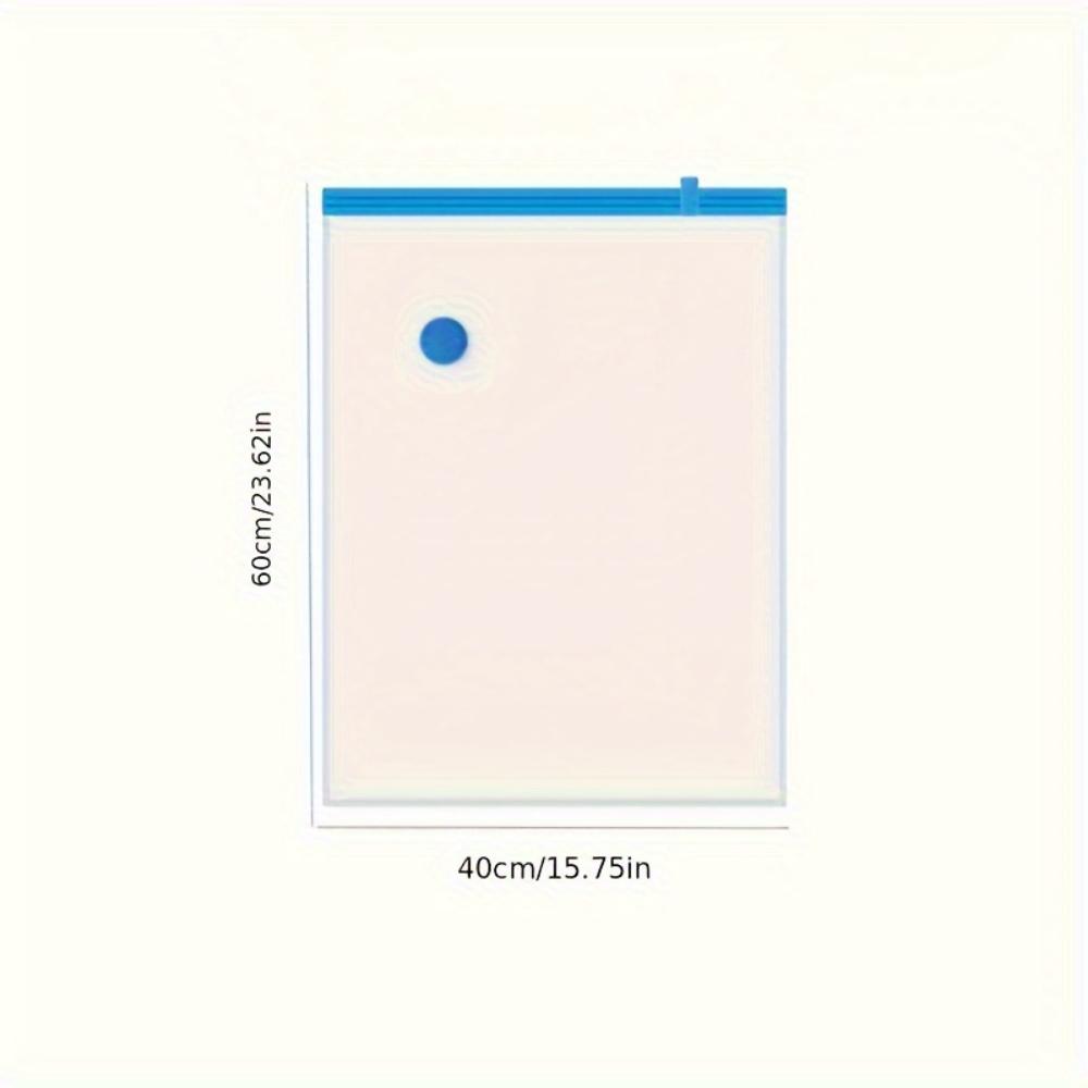 Balení 5 vakuových úložných pytlů s ruční pumpou - Opakovaně použitelné uzavíratelné plastové úložné pytle na oblečení, deky, ložní prádlo