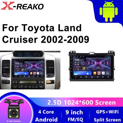 Car Radio Android 12 For Toyota Land Cruiser Prado 2004 - 2009 Wireless CarPlay Auto DSP Car Multimedia GPS DVR Autorad