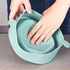 ZISIZ Large Silicone Microwave Popcorn Maker with Handle