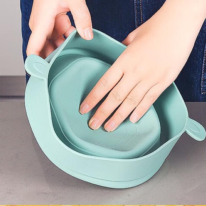 ZISIZ Large Silicone Microwave Popcorn Maker with Handle