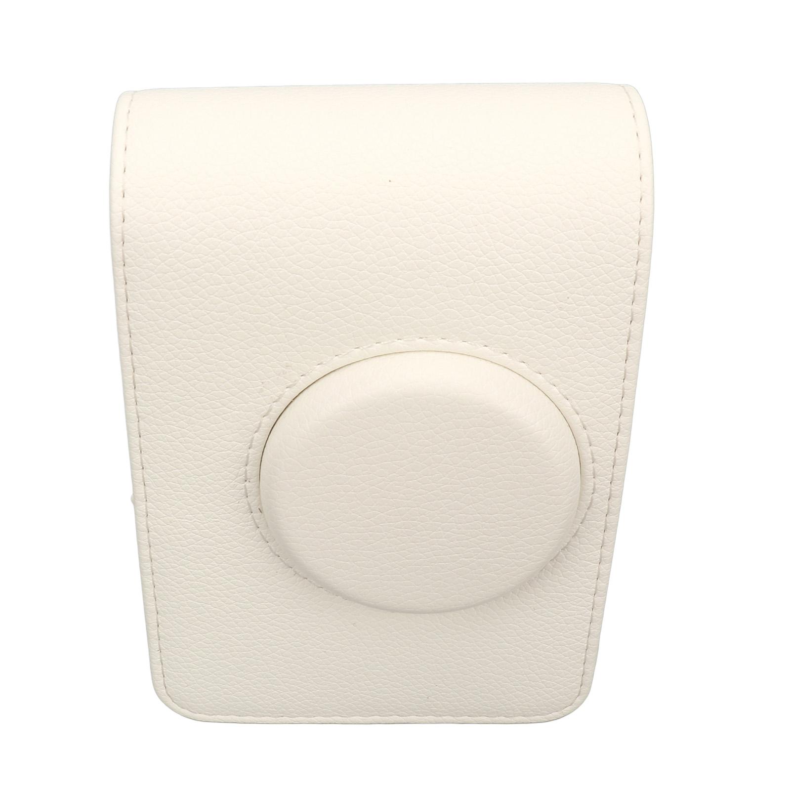 

Защитный чехол для камеры в стиле ретро, ​​устойчивый к царапинам, мягкая и легкая текстурированная сумка из искусственной кожи для камеры для мини-камеры белый