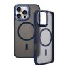 KEYSION Shockproof Magnetic Case for iPhone 15 16 Pro Max 15 Plus 16e Matte Translucent PC+TPU Color Blocking Phone Cover