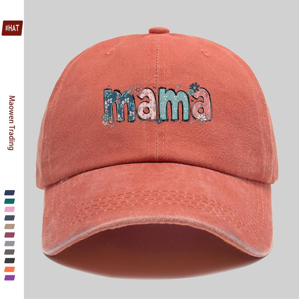 Pc MAMA Letter Print Baseball Cap for Women  Men  Adjustable Buckle Strap Lightweight Vintage Suitable for Dating Travel O
