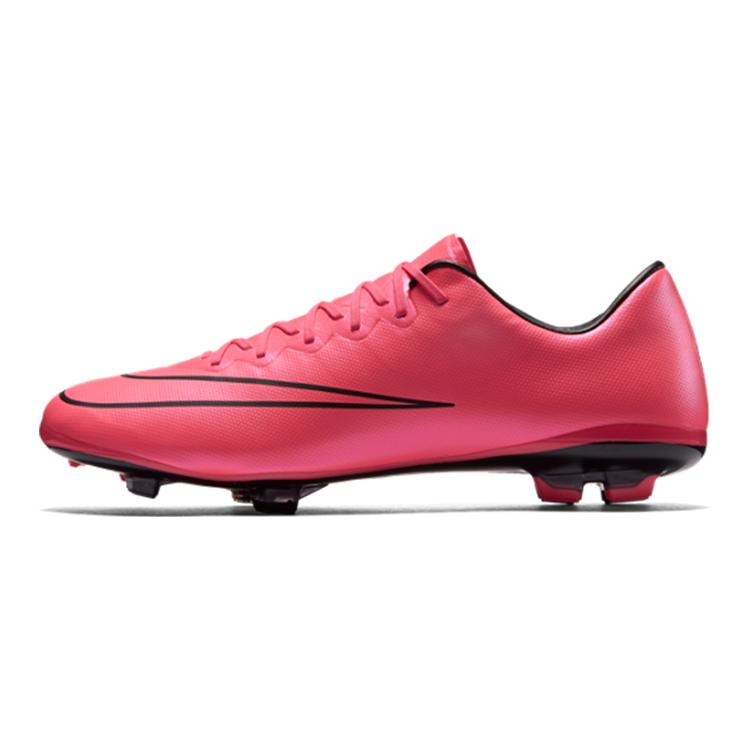 

Nike Vapor X JR Mercurial FG Slip Resistant Cushioning Abrasion Resistant Low top Soccer Shoes Pink Black Kids 651620-660 37.5