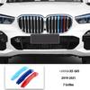 3 Color Car Front Grille Cover Bumper Stripe Stickers X1 X3 X4 X5 X6 F25 F26 F48 G01 G02 G20 G28 Car Styling Accessories