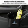 Car Garbage Can Dust Case Trash BinPortable Black Storage Box For Volvo Rdesign V60 V40 XC90 S60 S40 C30 XC60 V50 XC40 S80 EX90