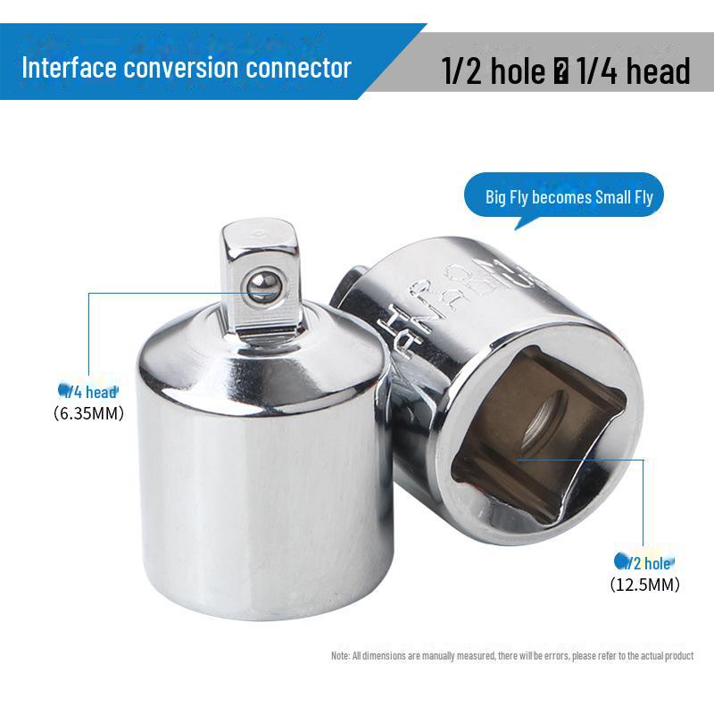 Socket Adapter - 1/2\" To 3/8\" To 1/4\" Universal Conversion Connector