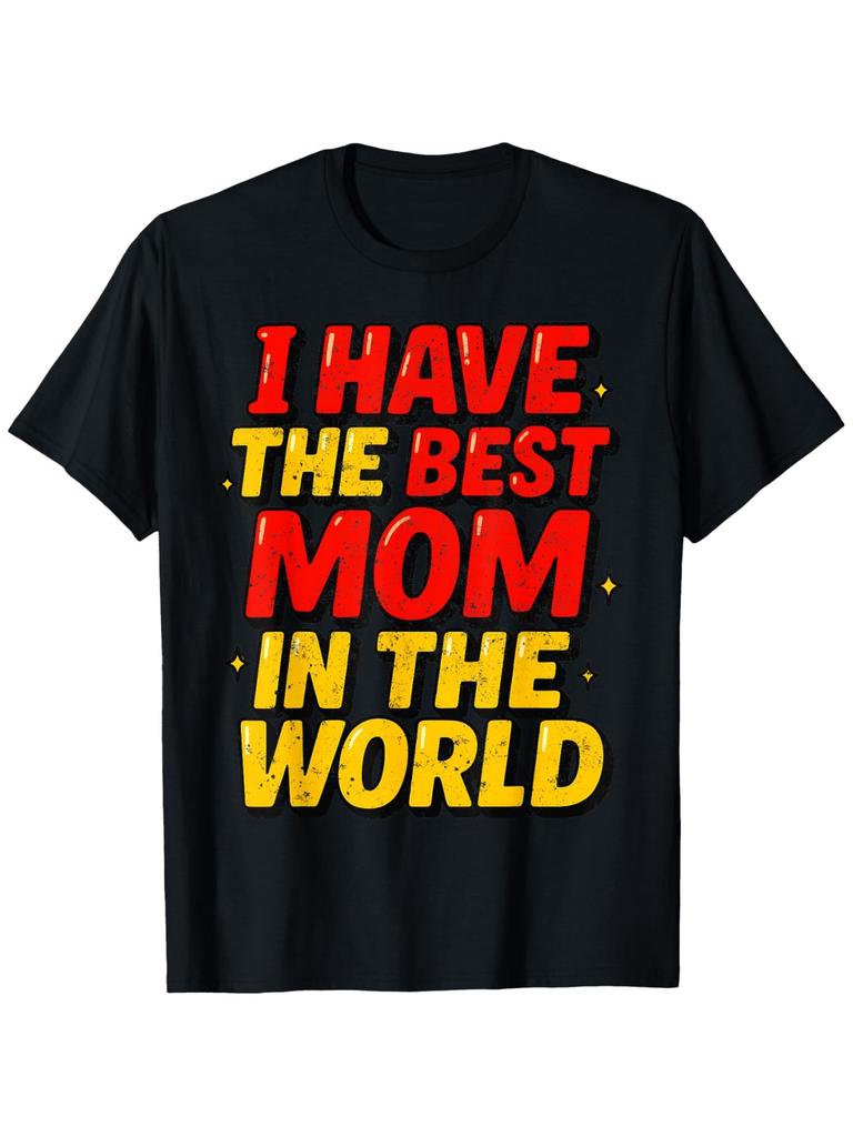 Carino Ho la Migliore Mamma del Mondo Festa della Mamma per Ragazzo Maglietta