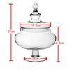 Clear Glass Candy Storage Jar with Lid Western Style Creative Wedding Party Dessert Table Decoration Home Bottle