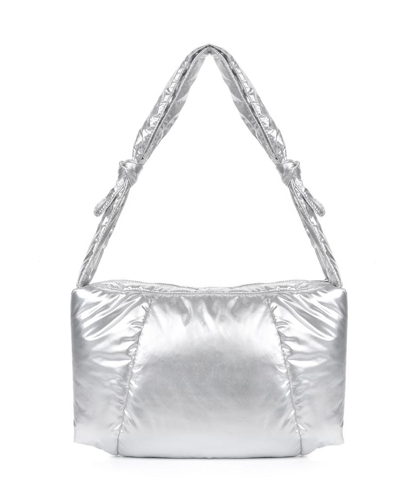 Nick&Nicole Nicole Square Shoulder Padding Bag_Silver