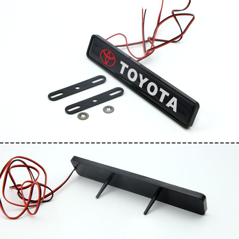 1X JDM SPORTS Luz LED Coche Parrilla Frontal Insignia Emblam Iluminada