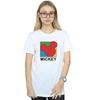 Disney Womens/Ladies Mickey Mouse True 90s Cotton Boyfriend T-Shirt