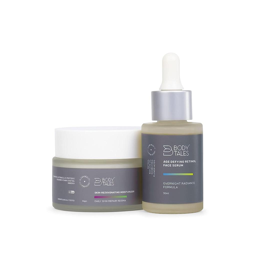 Bodytales Defying Retinol Face Serum & Skin-Rejuvenating Moisturizer (Set of 2)