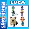 Niedliche Cartoon-Plüschtiere Luca Alberto Julia Katze Seemonster Jungen Anime Figuren Puppen