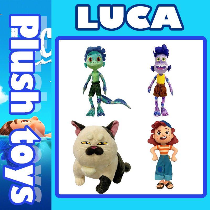 Adorable Cartoon Luca Alberto Julia Cat Sea Monster Boys Plush Toys Anime Figures Dolls