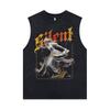European And American High Street Printed Vest Washed Retro Oversize Casual Sleeveless T-Shirt For Men And Women