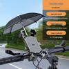 Electric Car & Bicycle Phone Holder: Shock-Absorbent, Waterproof Sunshade, Helmet Attachment for Motorcycles.