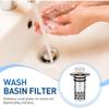 2025 Upgraded Bathroom Sink Stopper Hair Catcher, Stainless Steel Floor Drain Strainer, Pop-Up Sink Drain Strainer with Removable Strainer Basket,