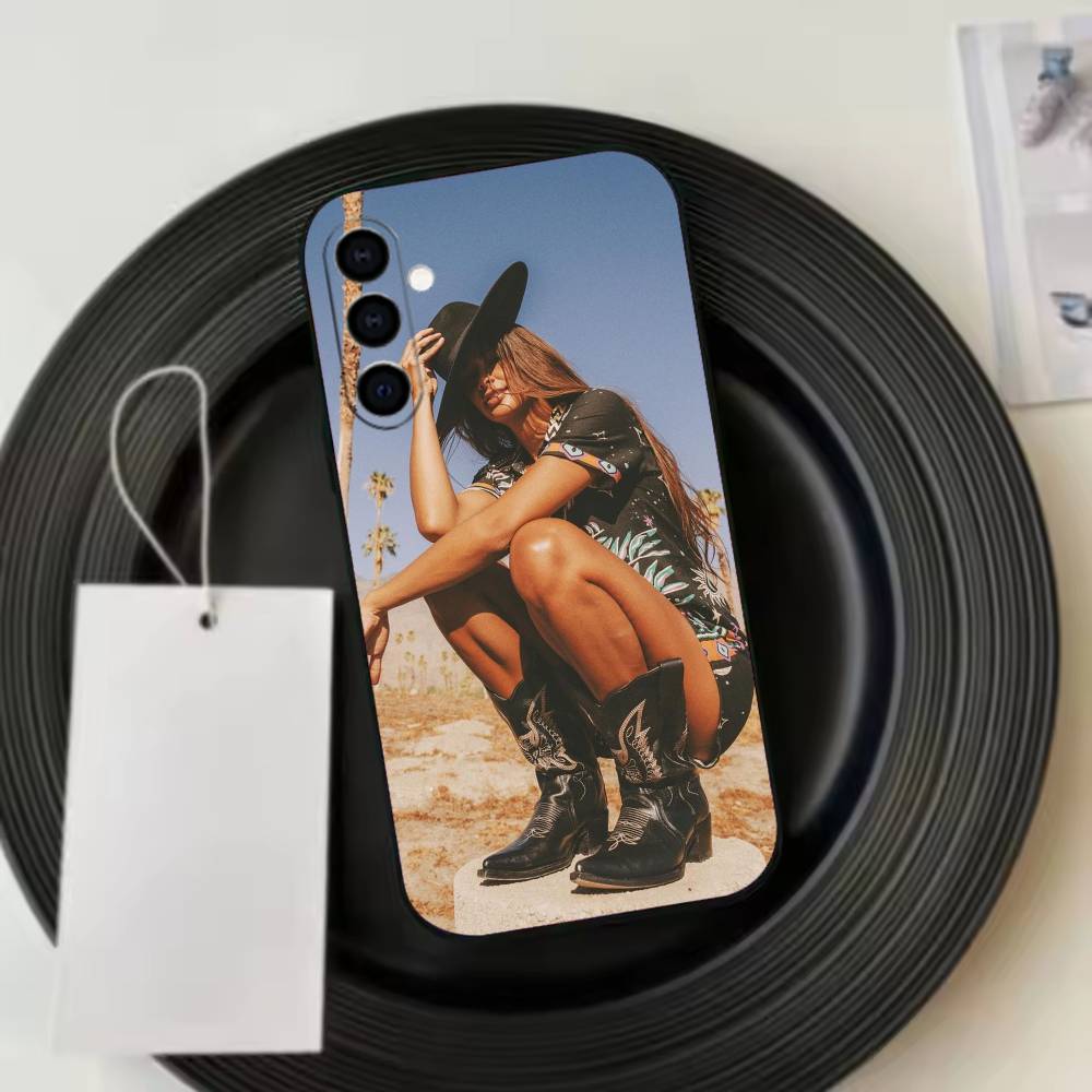 Fashion Retro Western Cowboy  Phone Case For Samsung Galaxy A73,A72,A71,A70,A53,A52,A51,Soft Silicone Black Cover