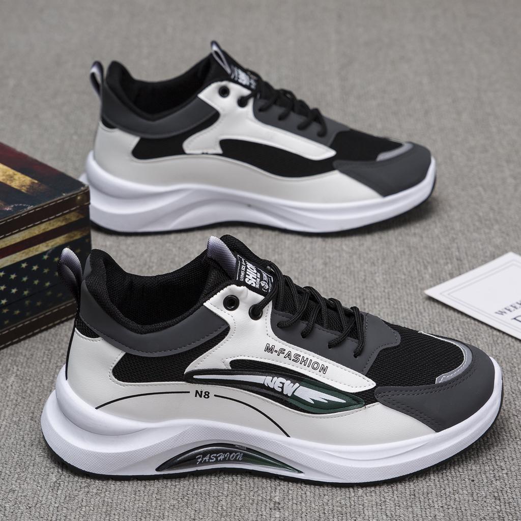 Sportovní Pánské Boty Nové Nízké Síťovina Styl Hong Kong Ležérní Boty Korejský styl Silný spodek Trendy boty pro studenty Sneaker