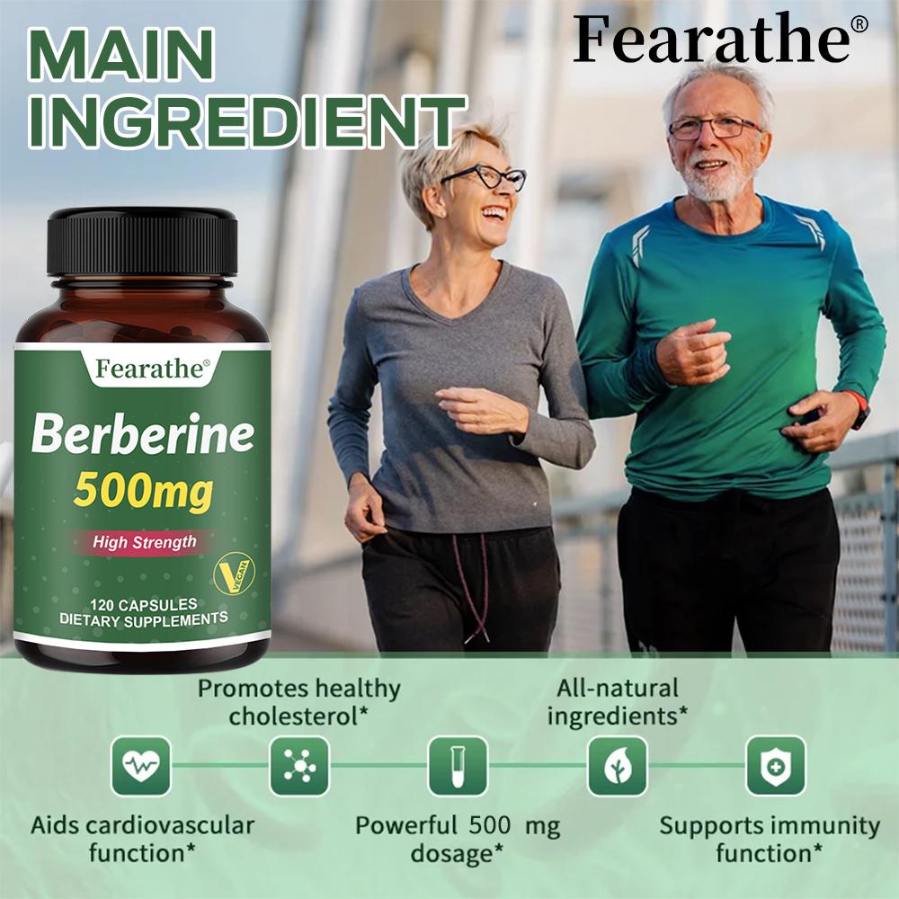 Berberine 500mg 120 Capsules Dietary Supplement