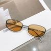 New trendy hollow sunglasses women anti-ultraviolet polarized lenses large frame thin gradual change color sunglasses personality