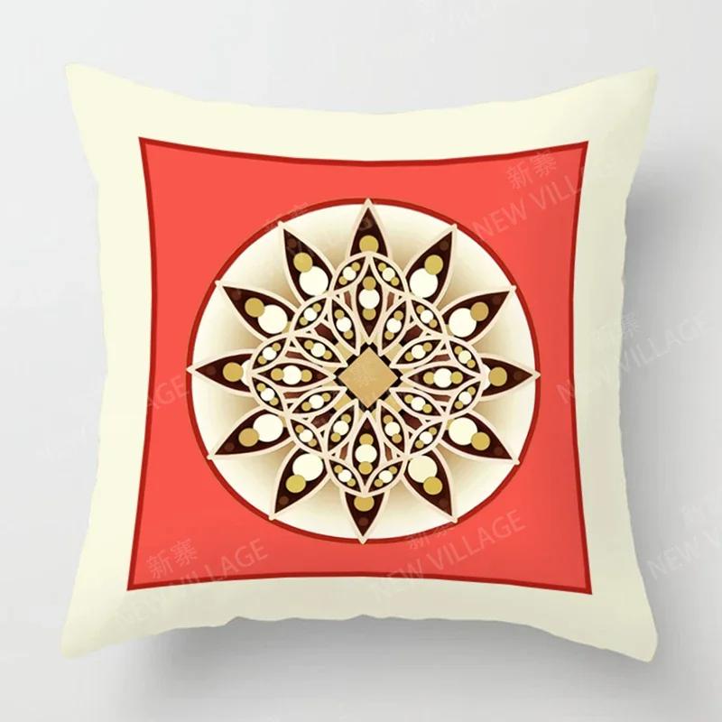 Fall Home Decor Autumn Living Room Throw Pillow Cover Sofa Boho Cushion Cover   Mandala