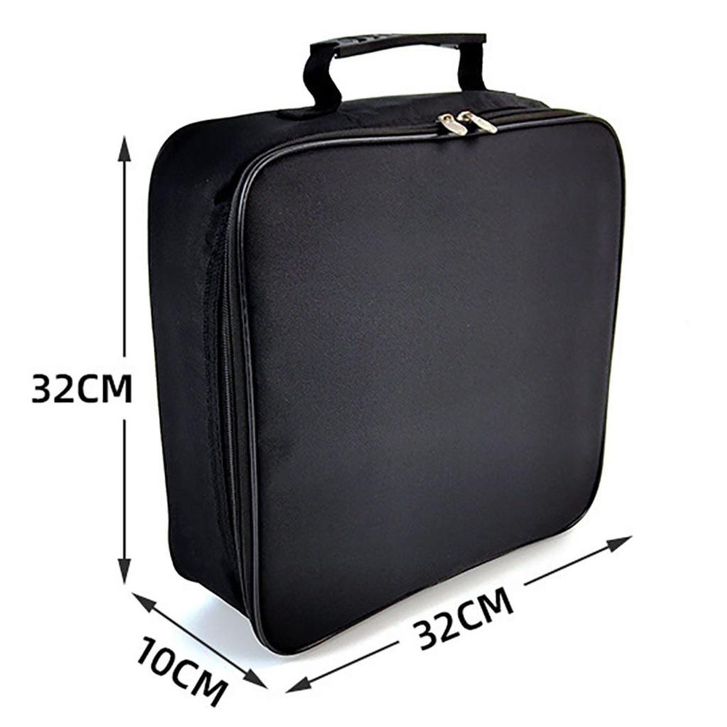 Jumper Cable Storage Bag 600D Oxford Cloth Car Charger Round Storage Bags Flame Retardant Large Capacity for Outdoor Activity