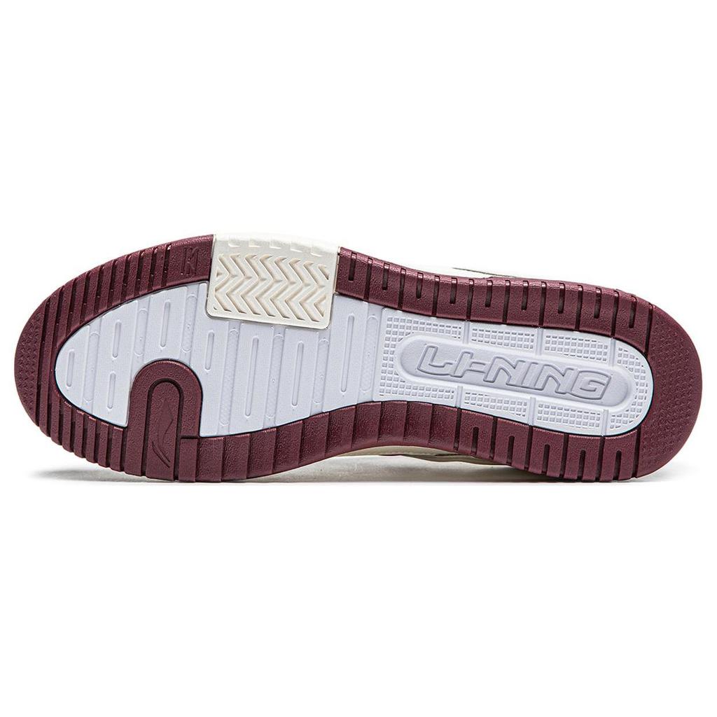 Li Ning Tianji 2.0 Slip Resistant, Abrasion Resistant, Lightweight, Breathable Low top Skateboard Shoes Men's White Red AGCU193-6