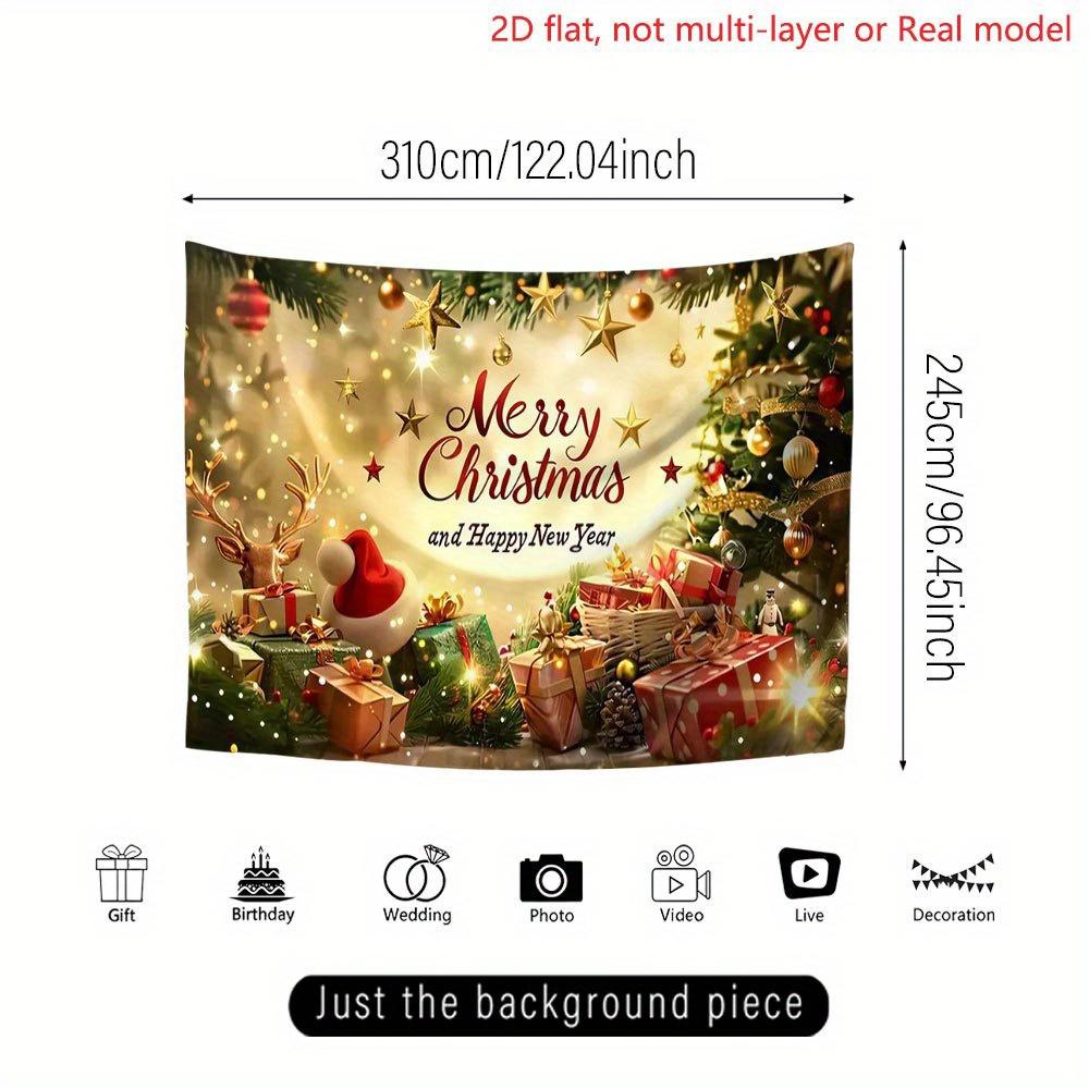 Oversized garage door banner suitable for 2D flat printing for Christmas parties for indoor and outdoor use