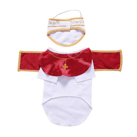 Yousheng Dog Costume Pet Dress Up Prisoner Samurai Godfather Apparel Halloween Cosplay Party Outfit for Small Medium Dogs