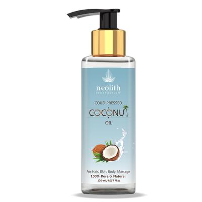 100 % reines, natürliches, kaltgepresstes Kokosöl || Für trockenes und krauses Haar, trockene Kopfhaut, Haut und Körper || 120 ml