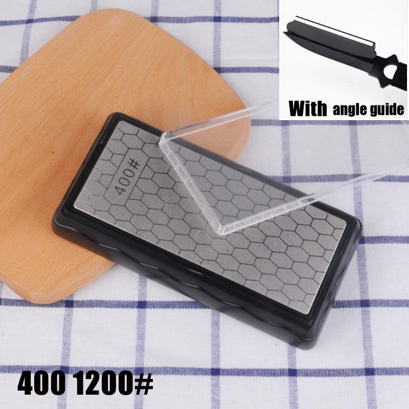400 1000 1200 Grit Diamond Kitchen Knife Sharpener Professional Sharpening Stone Sharpening for a Knife Fine and Coarse Grinding