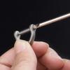 Titanium Key Keychain with for Smart Keys X [TISUR] Ring, Car/Motorcycle D-Ring (Gray/S 2)