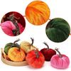 Fake Harvest Velvet Pumpkin Faux Harvest Fabric Foam Pumpkin For Fall Decor Table Centerpiece Wedding Farmhouse Decor