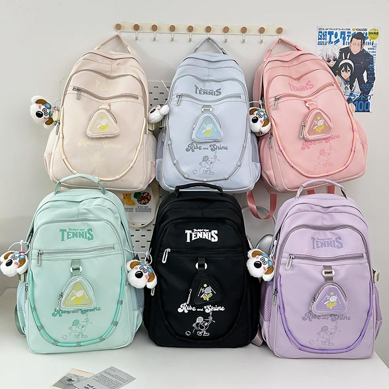 New Large Capacity Schoolbag Cute Cartoon Bear Backpack Lightweight Student Schoolbag Simple Backpack for Women