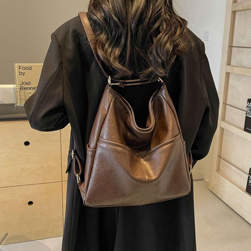 Tote bag women's 2025 new dual-purpose crossbody bag versatile large-capacity commuter backpack multi-purpose backpack