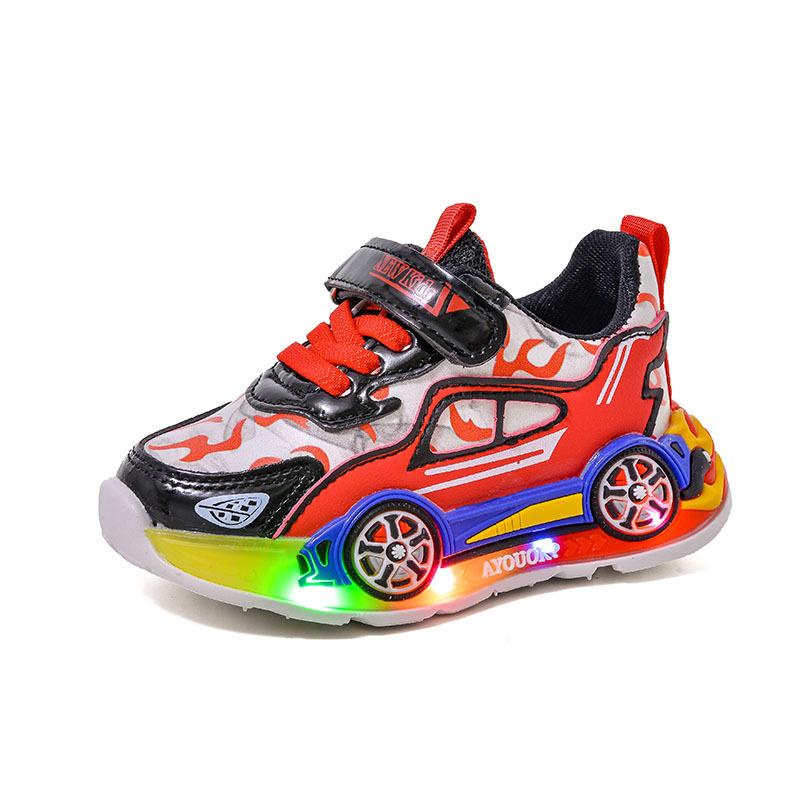 New Style Sports Shoes - Cartoon Casual Shoes for Boys - Bright Light Shoes for Boys