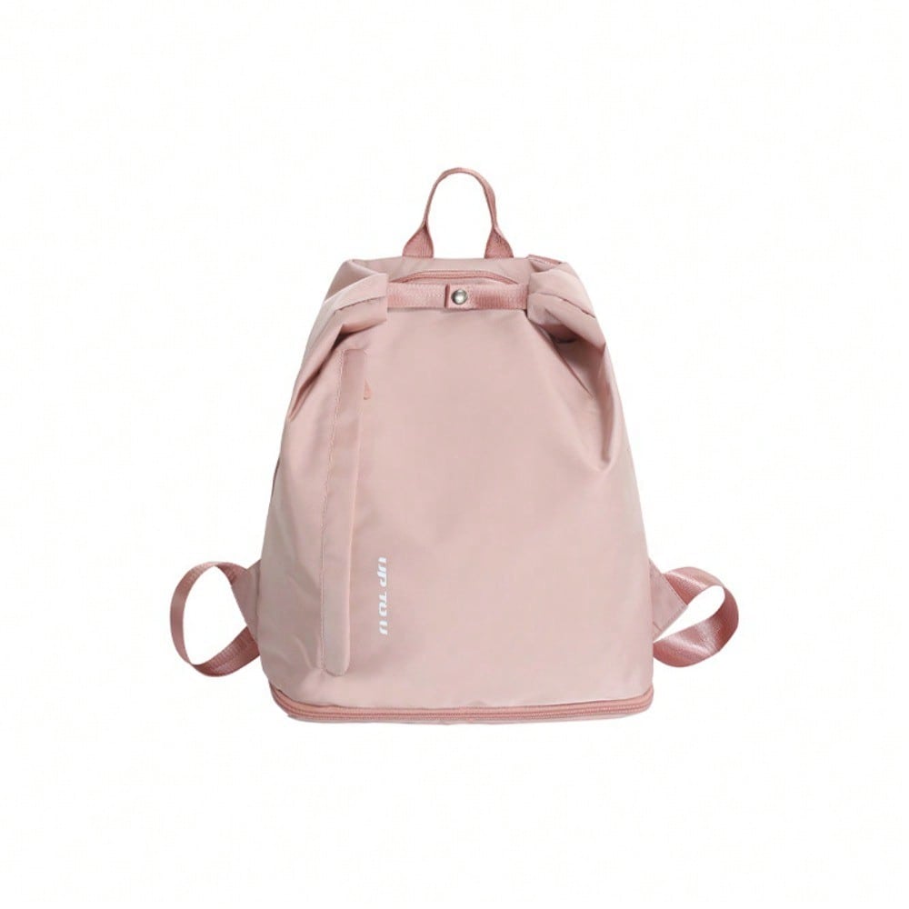 Sac de natation avec séparation sec et humide Sac de plage étanche Sac de fitness Sac de rangement de voyage Sac à dos de sport de loisir Pink multicolore
