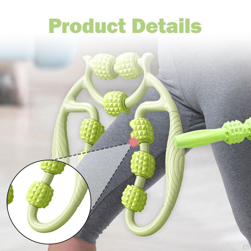 2 Pieces Massage Roller Versatile Portable,Fitness,Handheld,Circular Leg Clamp Tool for