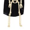 Yousheng Halloween Skeleton Bride Groom Statue 15 Inch Plastic Posable Skeleton Wedding Couple Hanging Ornament with Veils Robe for Haunted House