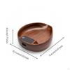 Electronic Weighing Device Scale with Bowl Wooden Coffee Bean Tray Touch Controlled for Tea