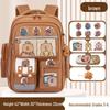 Kids' Lightweight Backpack with Spine Protection for Grades 1-6, Large Capacity, Ideal for Boys and Girls
