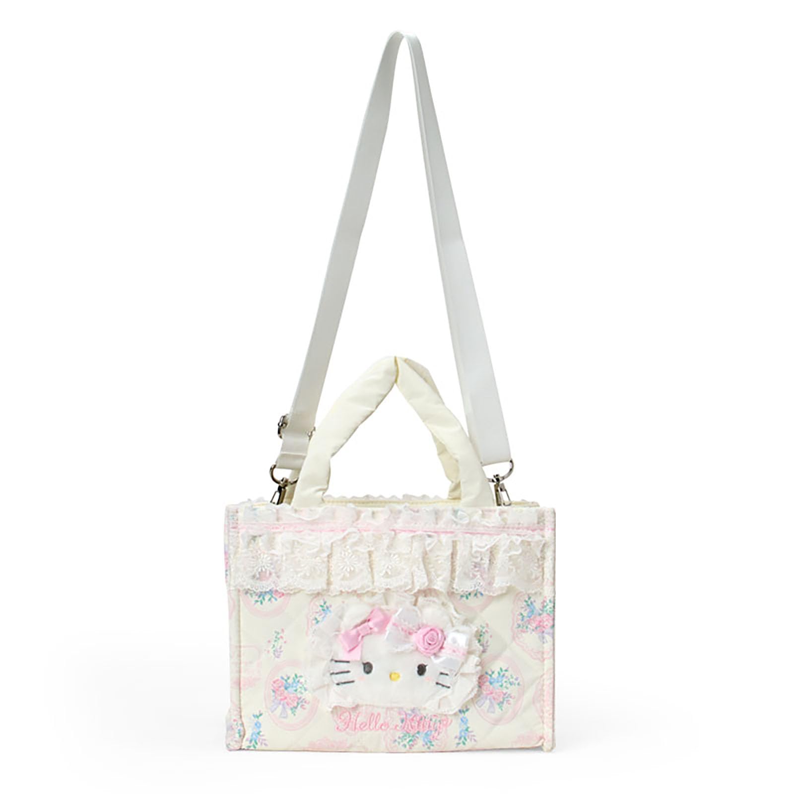 Sanrio Handbag Hello Ages 3 and 174891 2-Way (White Frill) Kitty, Up,
