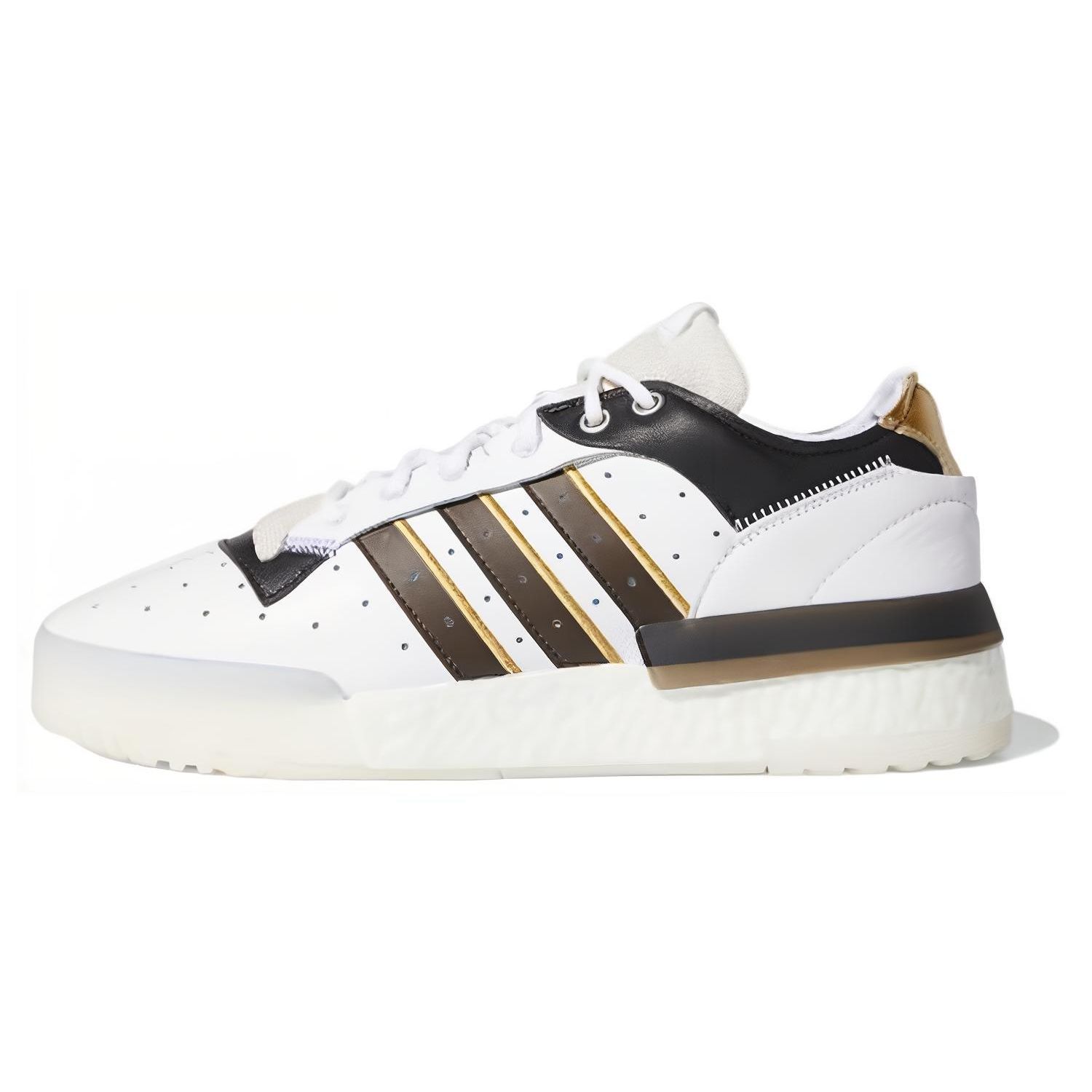 

Adidas Originals Rivalry Rm Low Non-Slip Shock Absorption Low-Top Skate Shoes Unisex Sneakers White Brown Black EF6443 43⅓